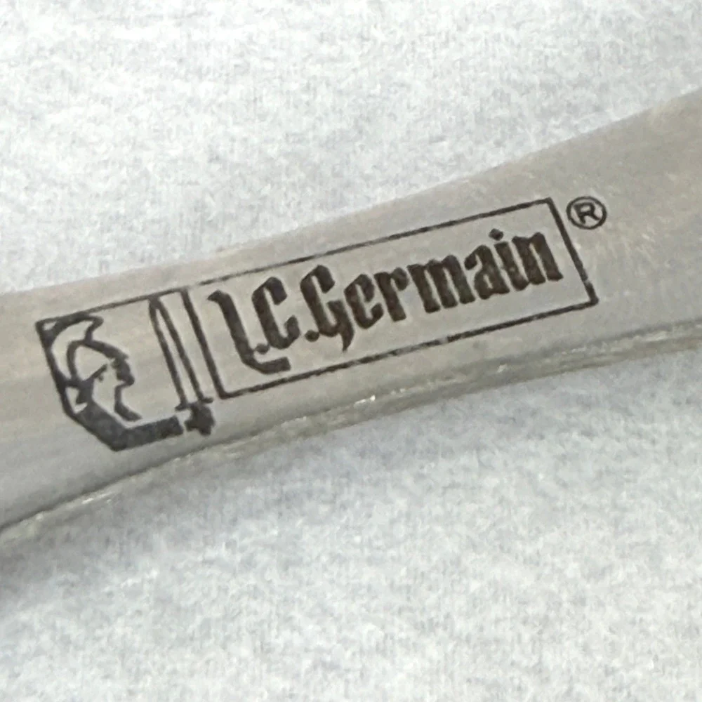 LC‎ Germain Meat Carving Fork Stainless Steel Wood Handle Triple Rivet Japan
